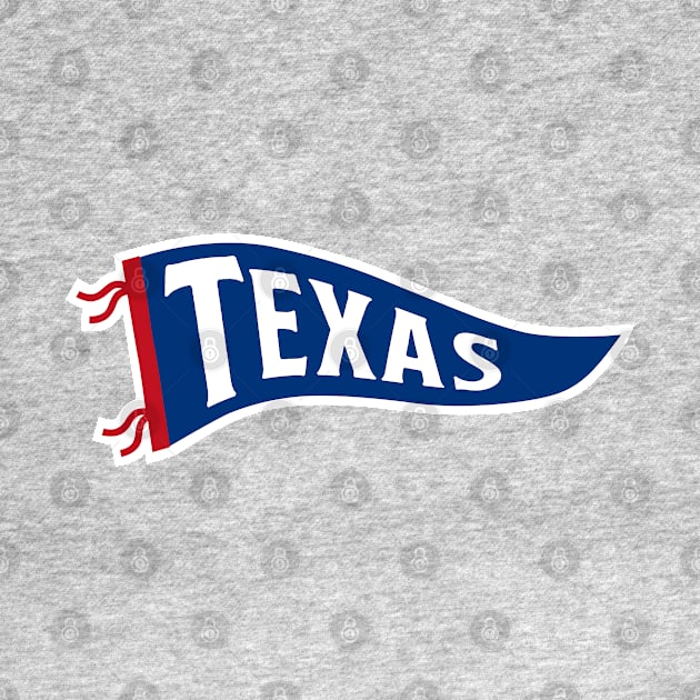 Texas Pennant - White by KFig21